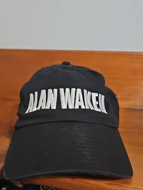 Alan Wake 2 Black Embroidered Baseball Cap